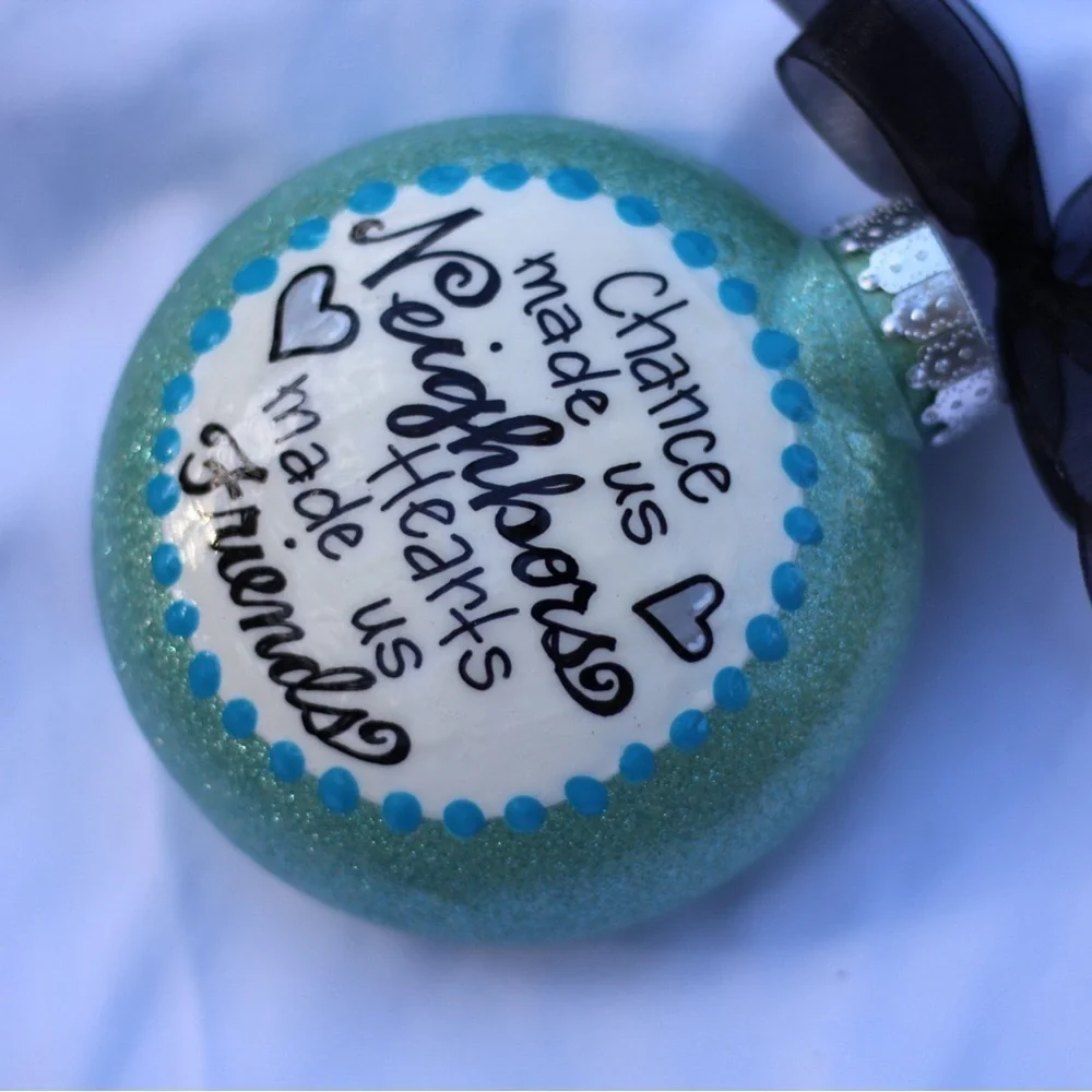Neighbor Ornament, Perfect Personalized Holiday Gift for Your Favorite Neighbors